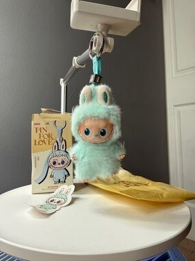 Labubu Mint  Plush Keychain ( i )